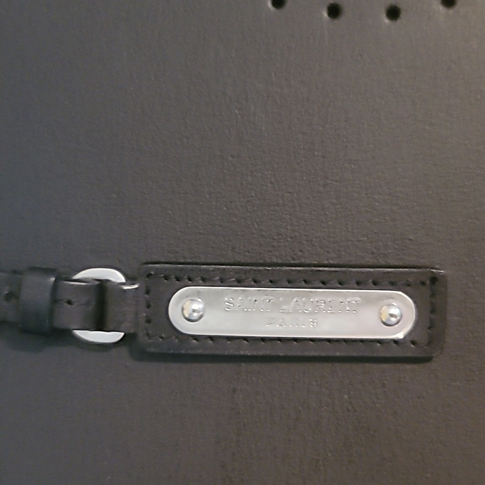 Authentic SAINT LAURENT Black Tote Bag - Picture 5 of 12